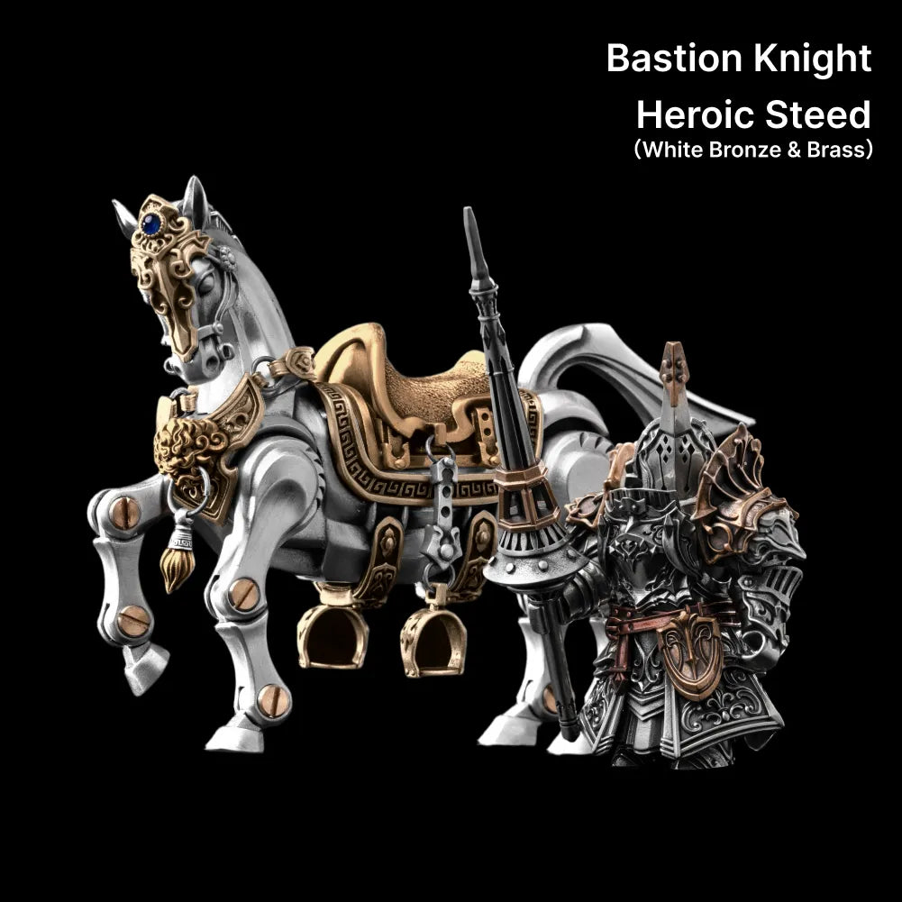 Bastion Knight in Bronze, White Bronze, Copper and Brass - detail view 27