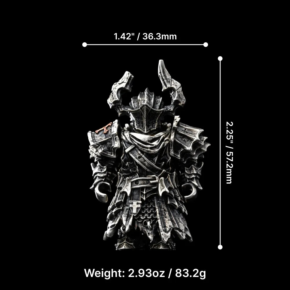 Black Knight in Oxidized Silver - detail view 17