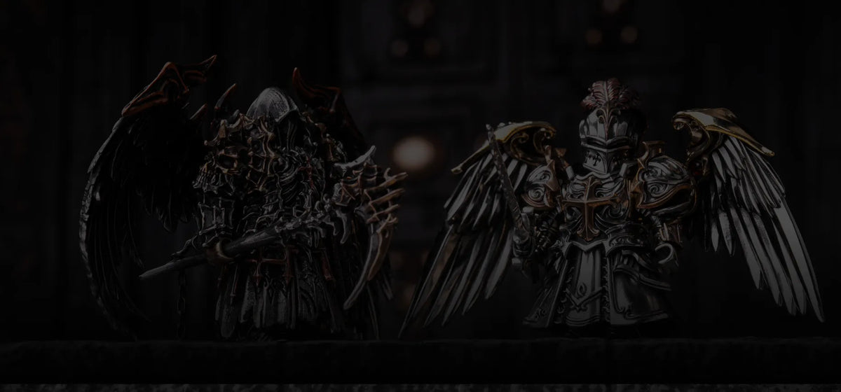 IRONDOM handcrafted magnetic metal warrior figures