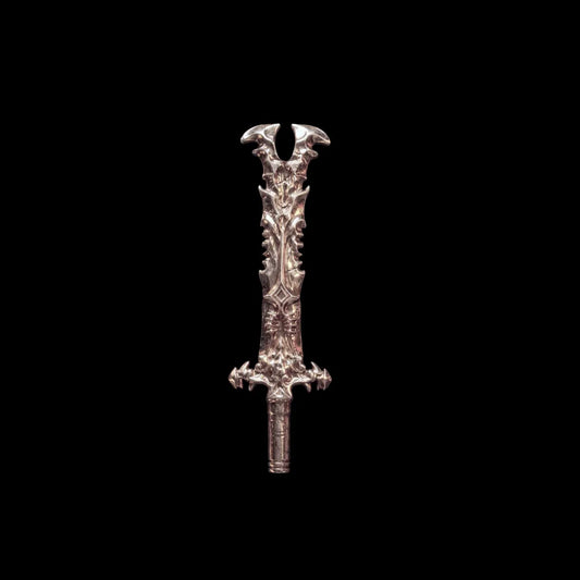 Oathrender sword against a black background
