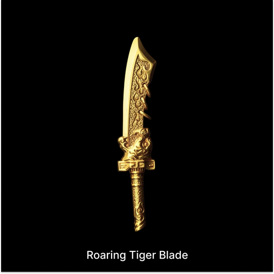 Roaring Tiger Blade against a black background