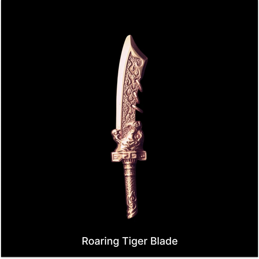 Roaring Tiger Blade against a black background