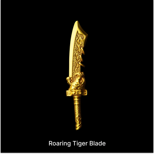 Roaring Tiger Blade against a black background