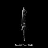 Roaring Tiger Blade against a black background