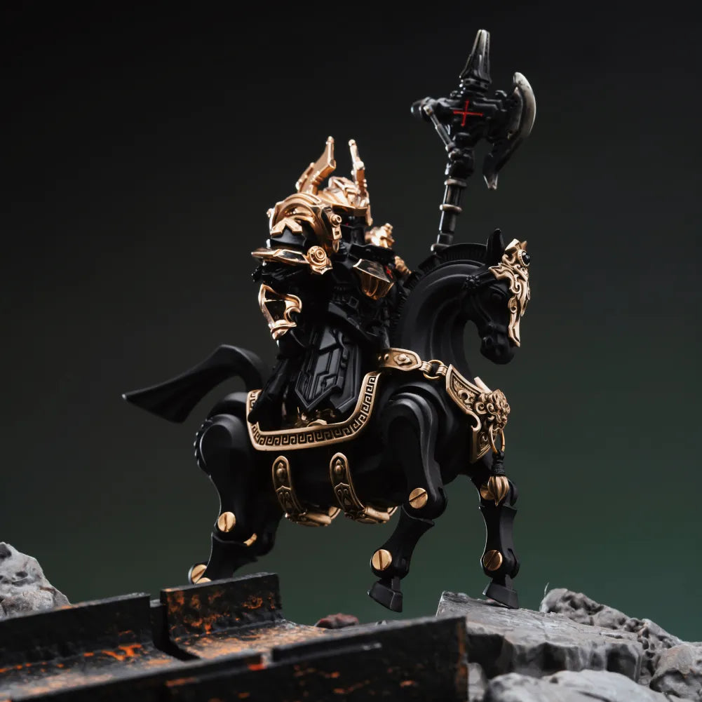 Armored rider mounted on Heroic Steed