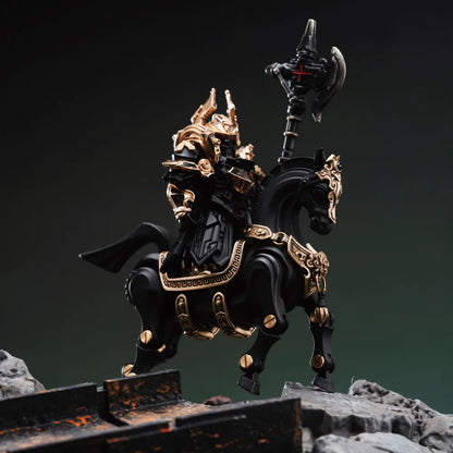 Armored rider mounted on Heroic Steed