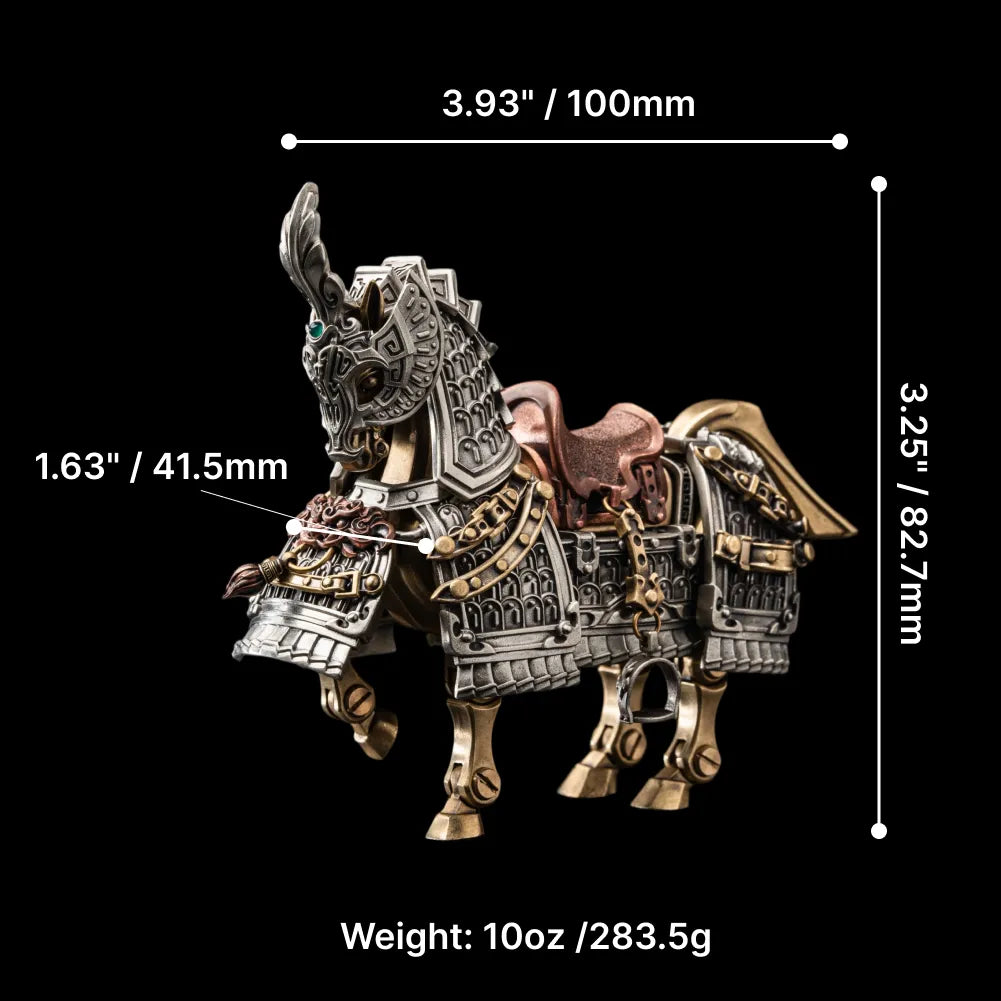 Brass With White Bronze With Copper Heroic Steed Parameter 02
