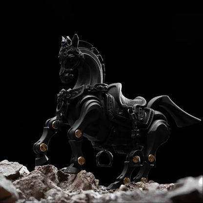 Dark Heroic Steed figure posed on rocks