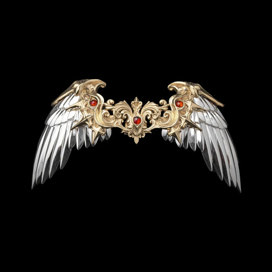 Customized Silver With 14K Gold Heaven_s Mantle Details 01