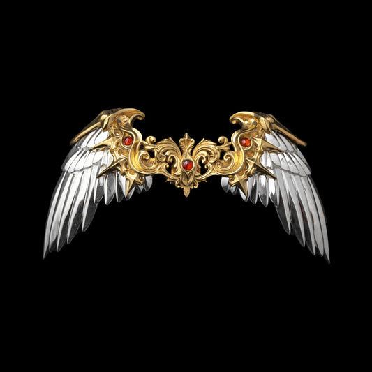 Customized Silver With 24K Gold Heaven_s Mantle Details 01