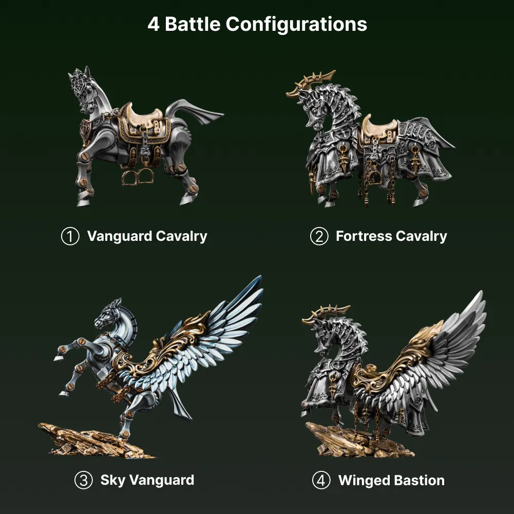 Four Heroic Steed configurations compared