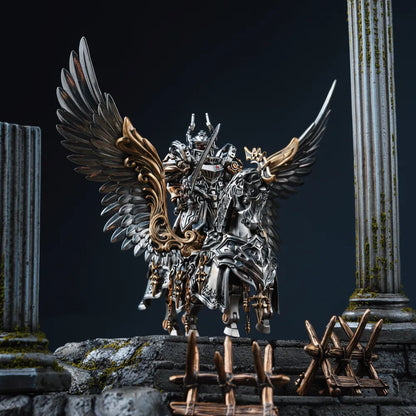 Winged Heroic Steed on a stone display