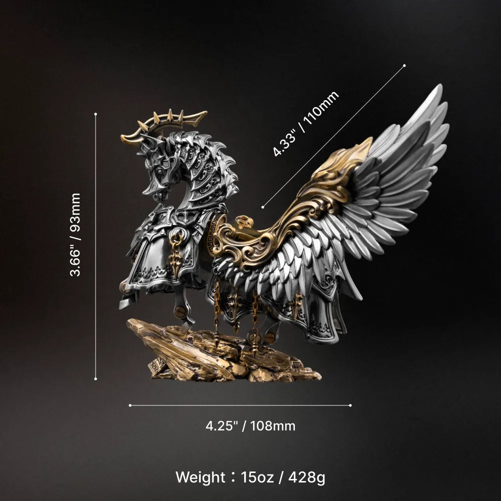 Armored Heroic Steed dimensions diagram