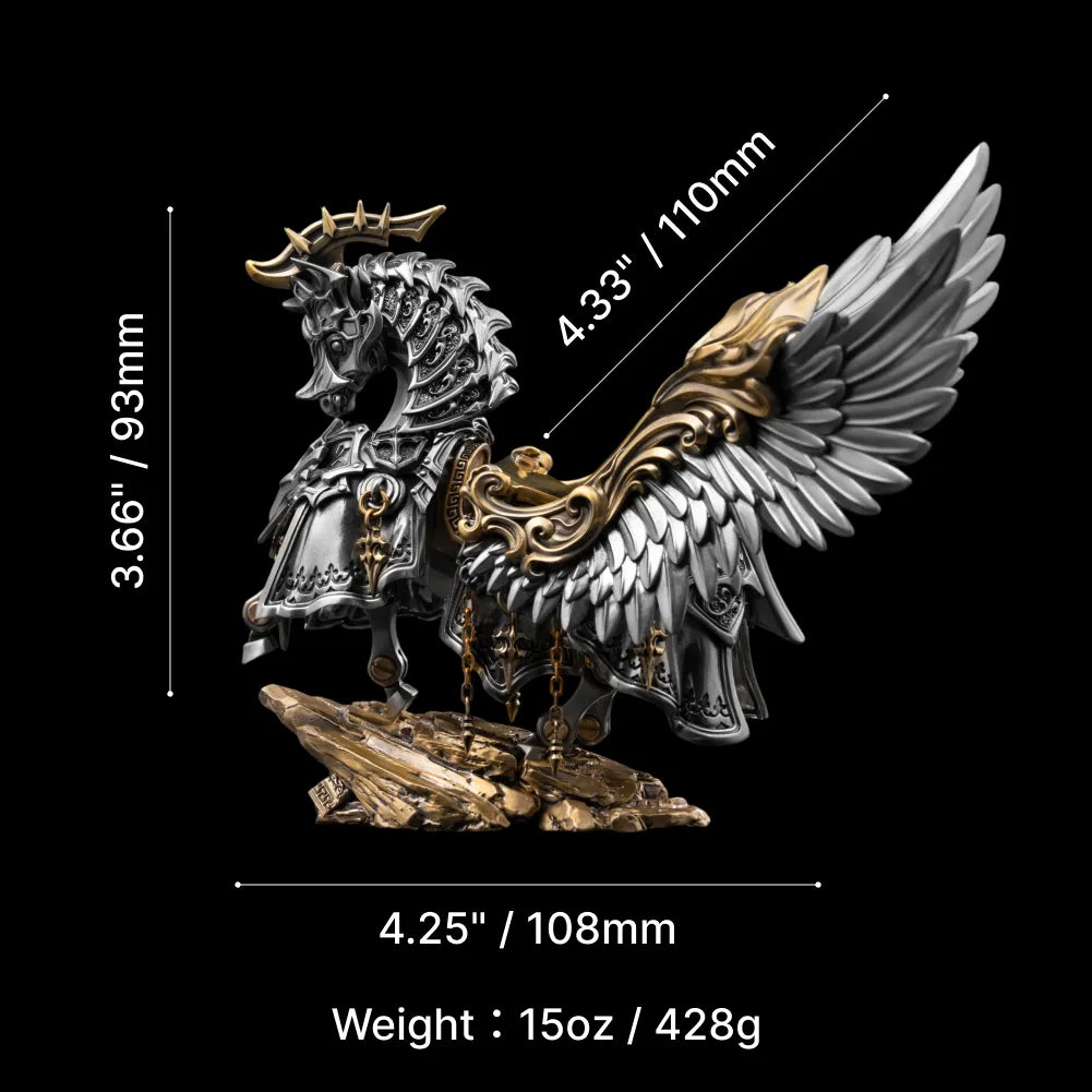 Armored Heroic Steed dimensions diagram