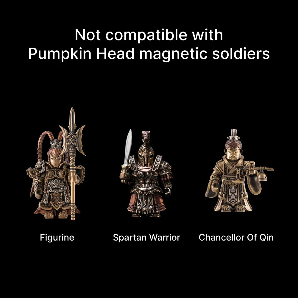 Figure compatibility comparison graphic for a pumpkin head