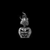 Oxidized Silver Pumpkin Head