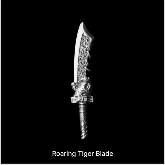 Roaring Tiger Blade against a black background