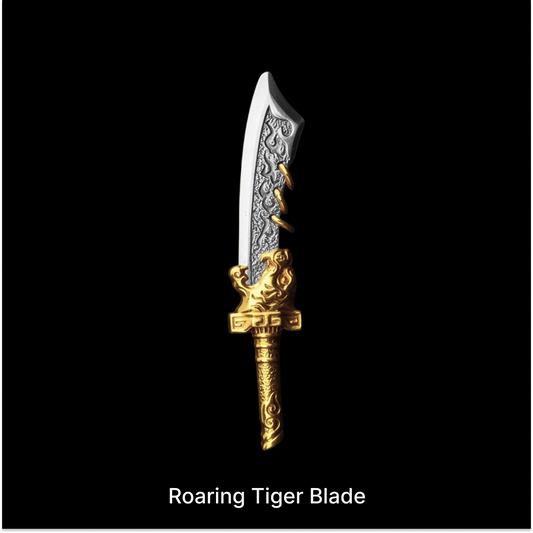 Roaring Tiger Blade against a black background