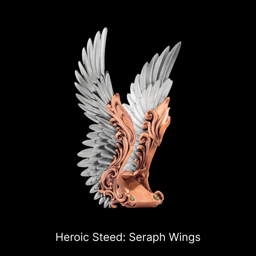 Heroic Steed Seraph Wings against a black background