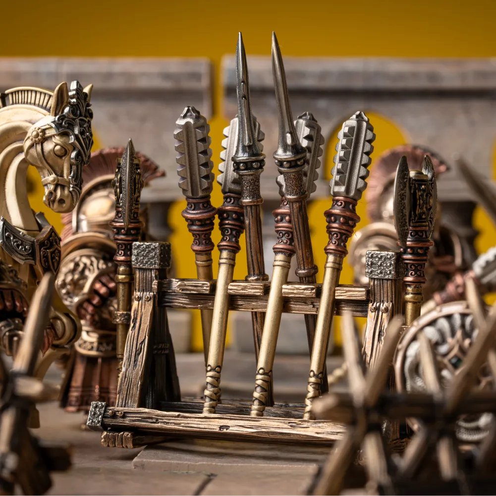 Armory Rack in Blackened and Brass - detail view 11