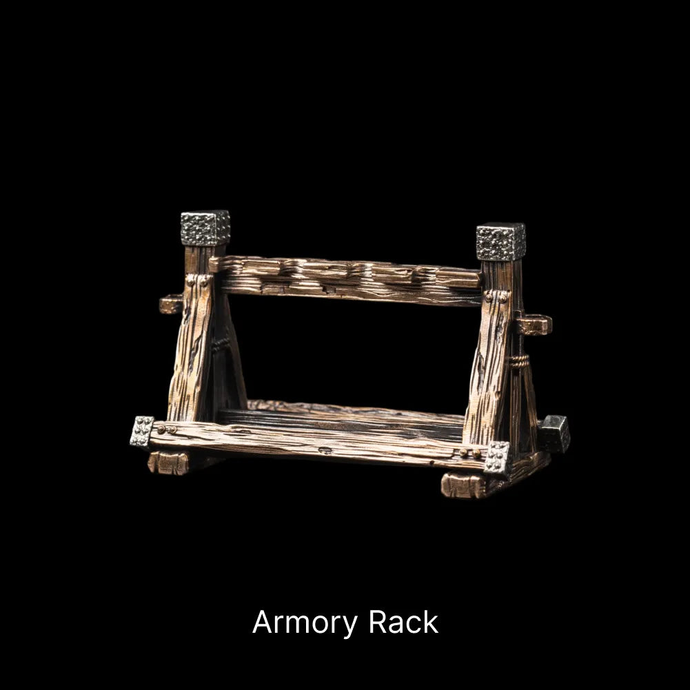 Armory Rack in Bronze and White Bronze - detail view 15