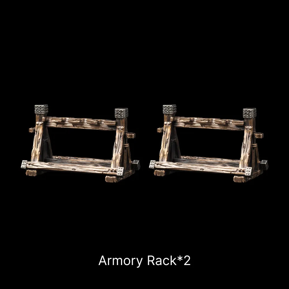 Armory Rack in Bronze and White Bronze - detail view 17