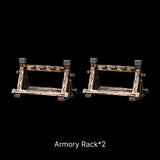 Armory Rack in Bronze and White Bronze - detail view 17