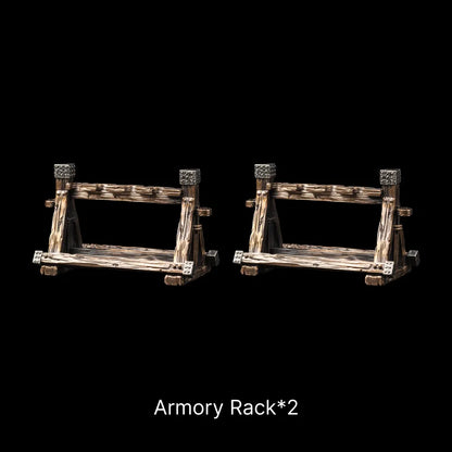 Armory Rack in Bronze and White Bronze - detail view 17