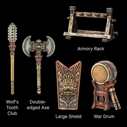 Armory Rack in Bronze and White Bronze - detail view 20