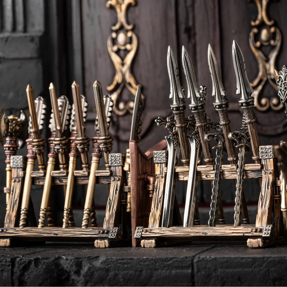 Armory Rack in Copper and White Bronze - detail view 13
