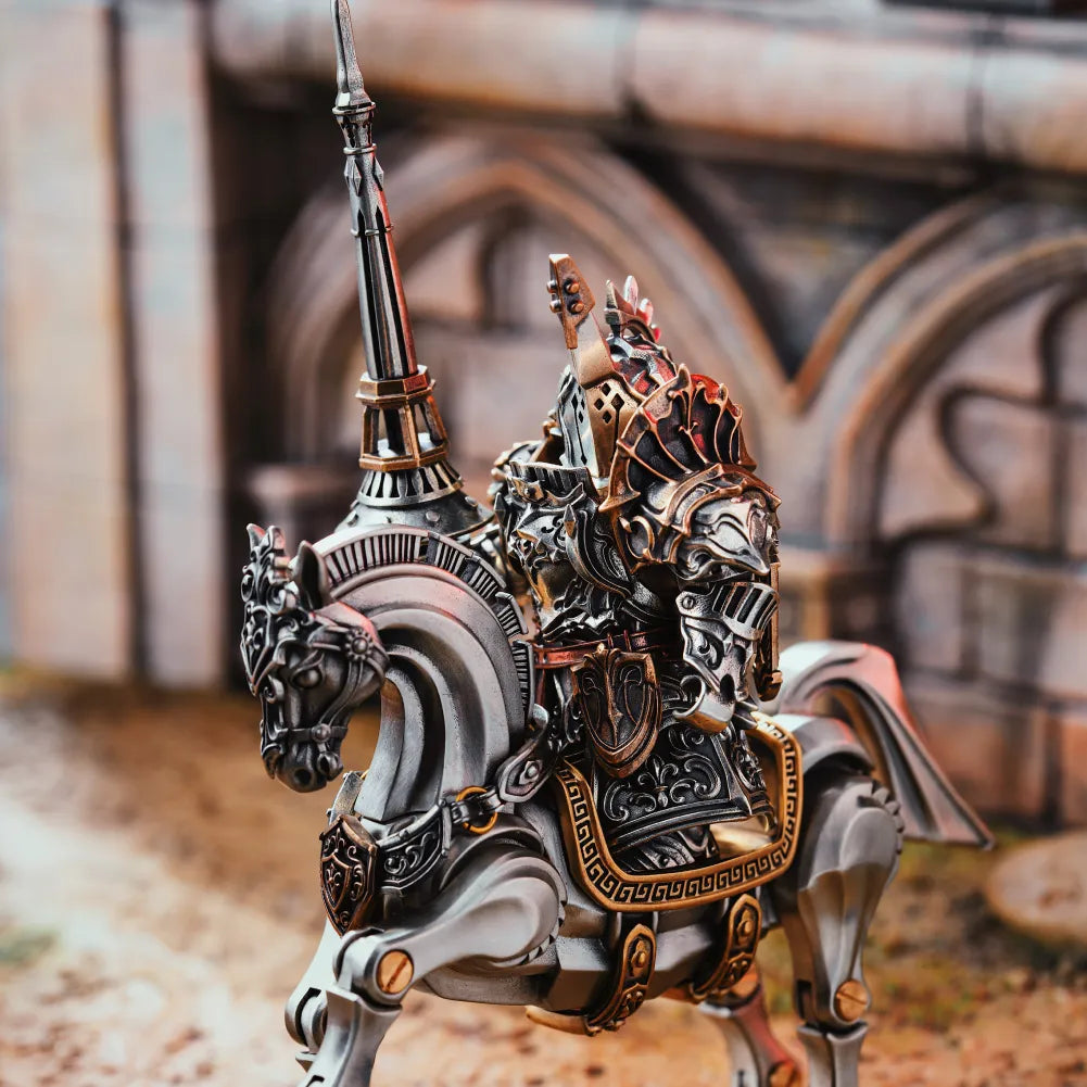 Bastion Knight in Bronze, White Bronze, Copper and Brass - detail view 04