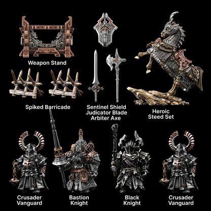 Bastion Knight in Bronze, White Bronze, Copper and Brass - detail view 21