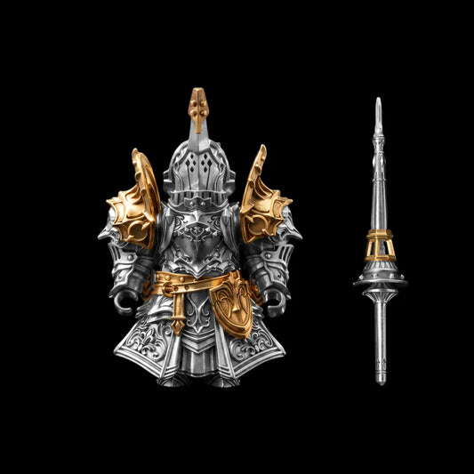 Bastion Knight in Silver and 18K GP - main view