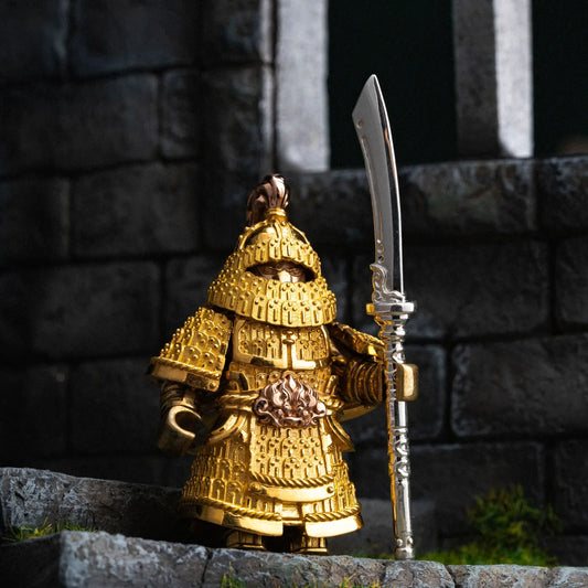 Beiwei Army Warrior in 24K Gold, 18K Rose Gold and Brass - detail view 01
