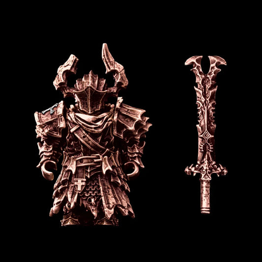 Black Knight in Copper and White Bronze - main view