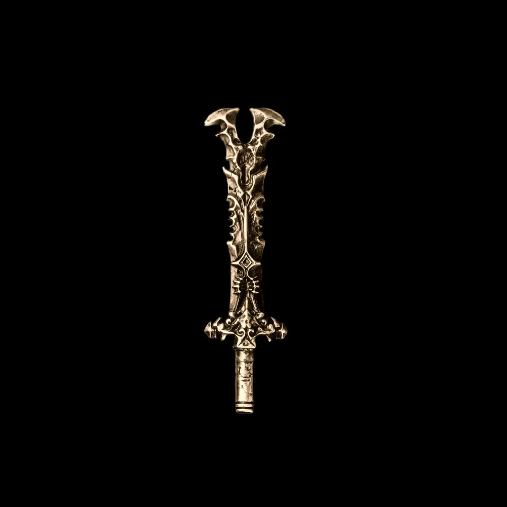 Oathrender sword against a black background