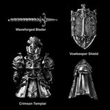 Crimson Templar in Oxidized Silver - detail view 07