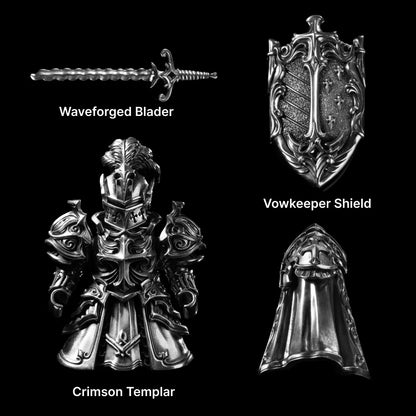 Crimson Templar in Oxidized Silver - detail view 07