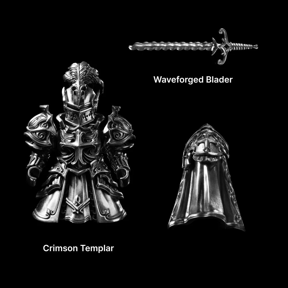 Crimson Templar in Oxidized Silver - main view