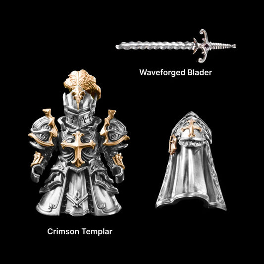 Crimson Templar in Silver and 14K Gold - main view
