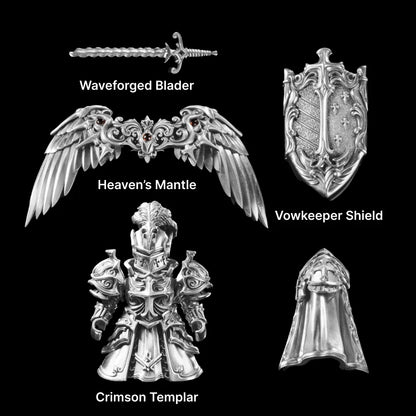 Crimson Templar in Silver - detail view 12