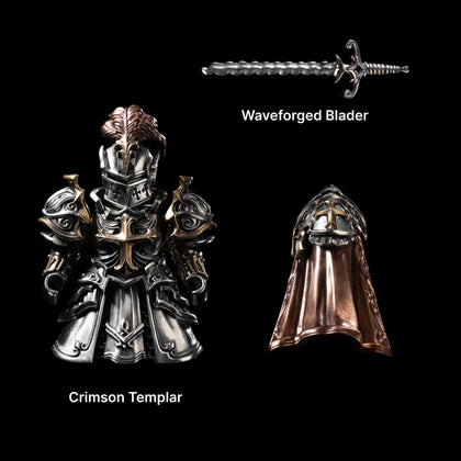 Crimson Templar in White Bronze, Bronze and Copper - detail view 18