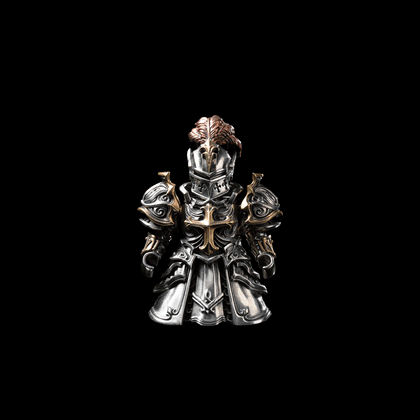 Crimson Templar in White Bronze, Bronze and Copper - main view