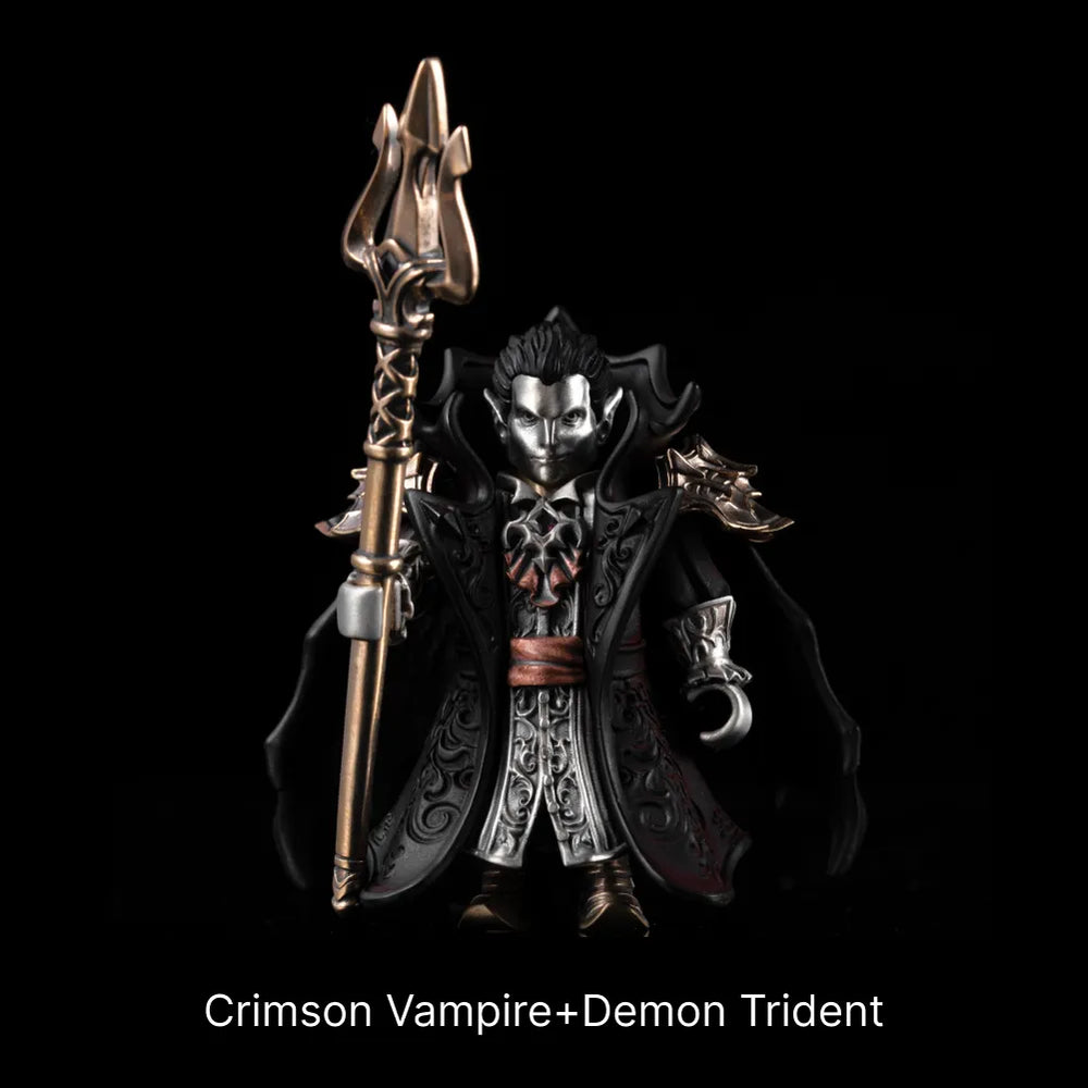 Crimson Vampire in Bronze, White Bronze, Copper and Brass - detail view 12