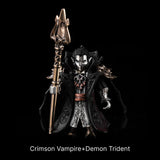 Crimson Vampire in Bronze, White Bronze, Copper and Brass - detail view 12