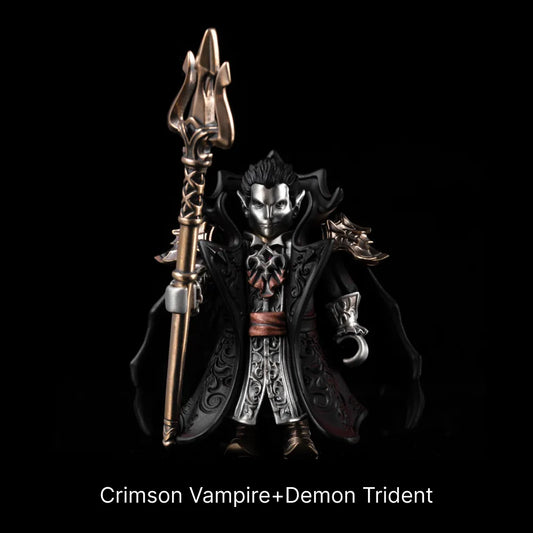 Crimson Vampire in Bronze, White Bronze, Copper and Brass - detail view 12