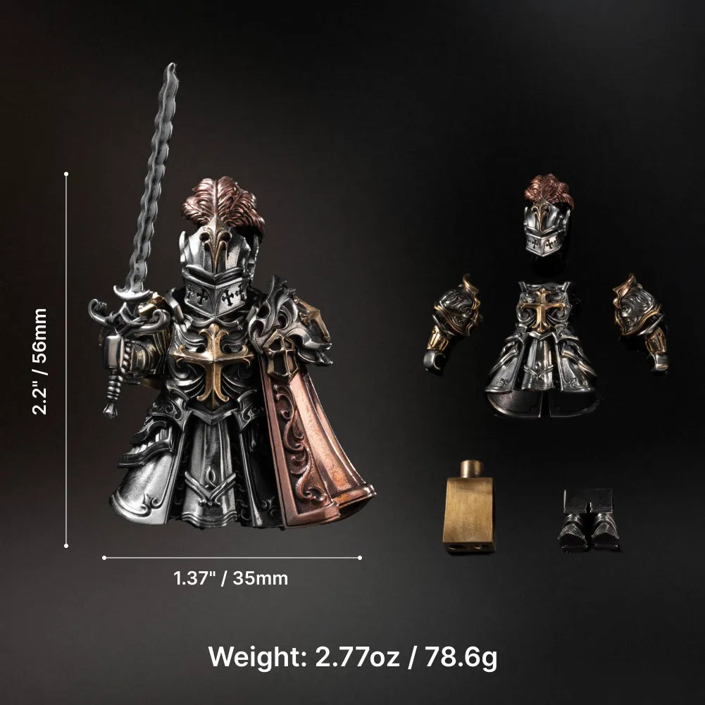 Crusader commander figure measured dimensions