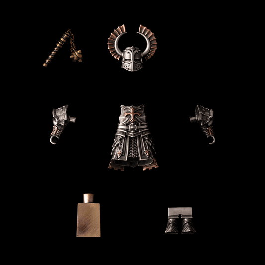 Crusader Vanguard in White Bronze, Copper and Brass - main view