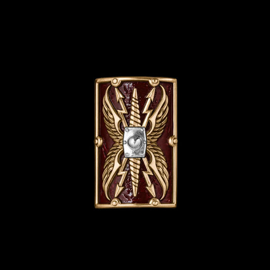 Aegis of Jupiter shield against a black background