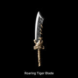 Fierce Tiger Shield in White Bronze and Brass - detail view 15
